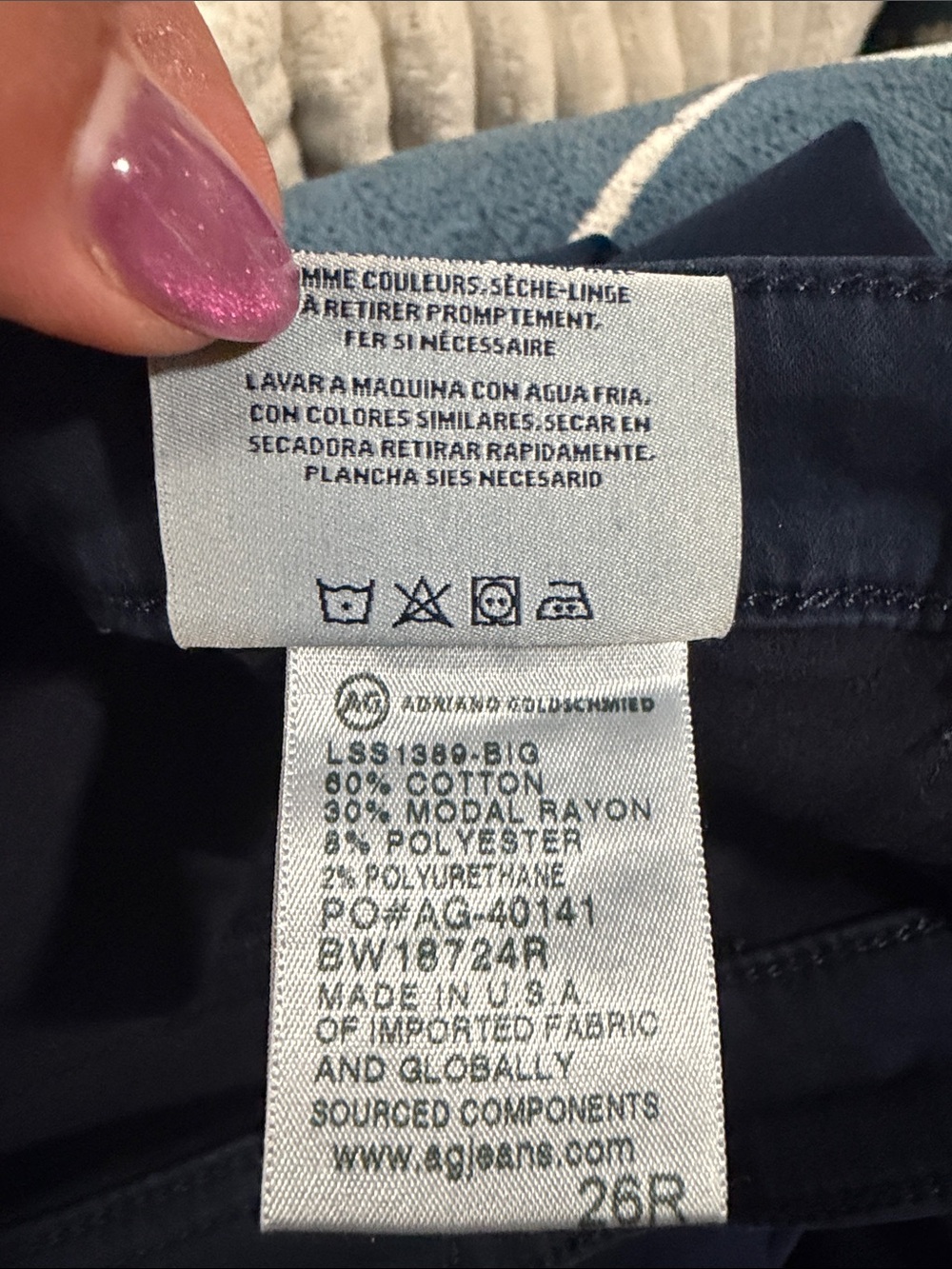 AG Adriano Goldschmied Dark Wash Super Skinny Ankle Legging Denim Jeans. Sz 26 - Picture 11 of 12